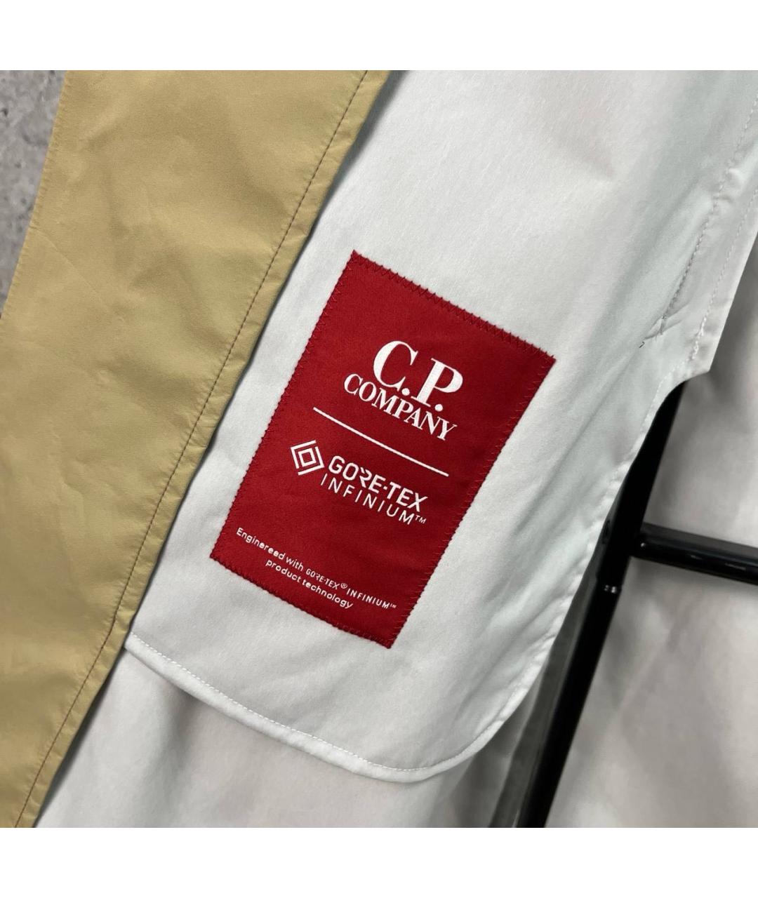 CP COMPANY Бежевый полиамидовый тренч / плащ, фото 7