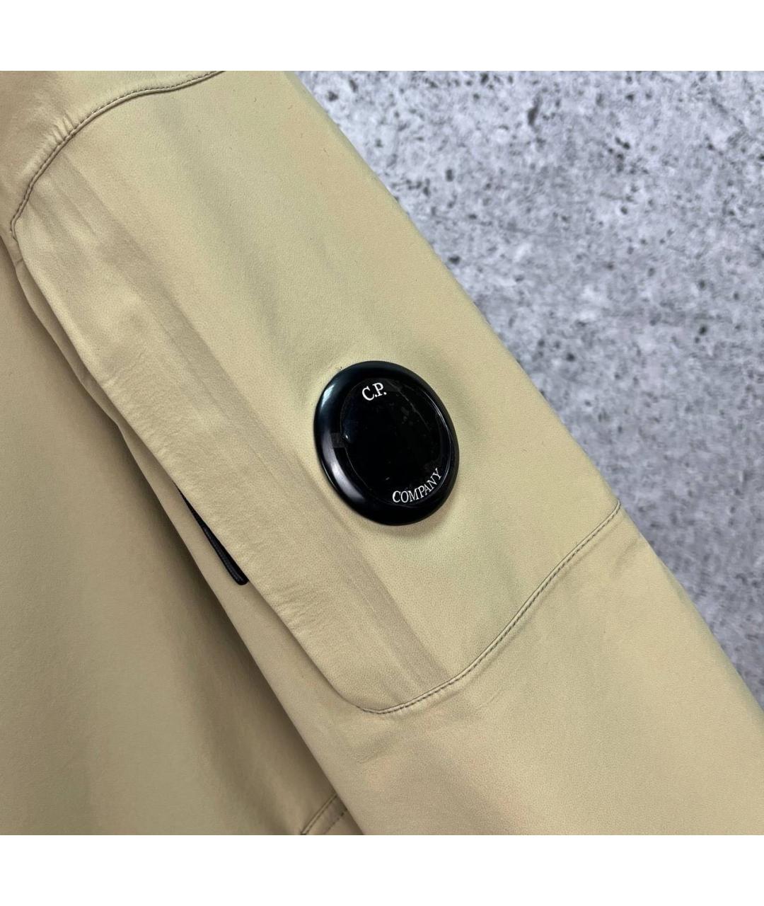 CP COMPANY Бежевый полиамидовый тренч / плащ, фото 4