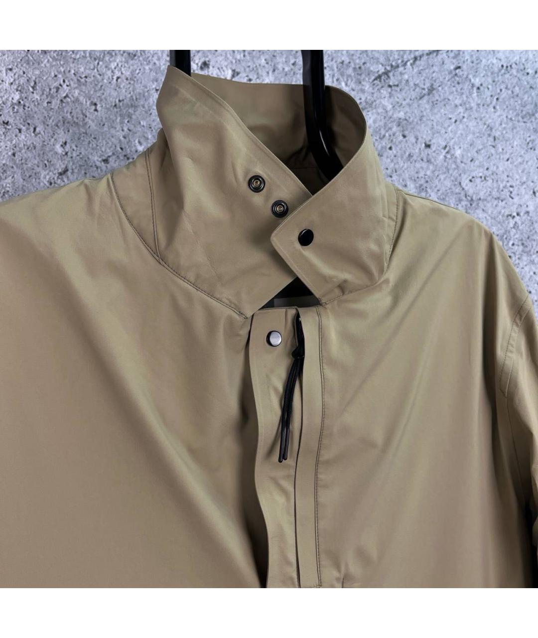 CP COMPANY Бежевый полиамидовый тренч / плащ, фото 8