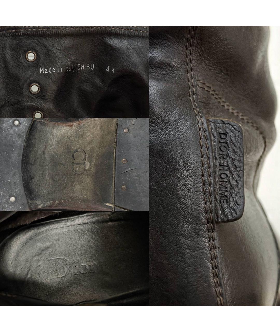 CHRISTIAN DIOR Кожаные низкие ботинки, фото 7