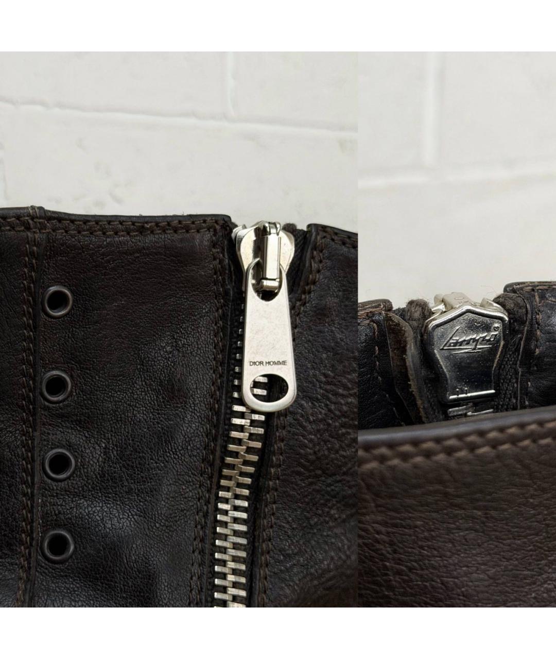 CHRISTIAN DIOR Кожаные низкие ботинки, фото 6