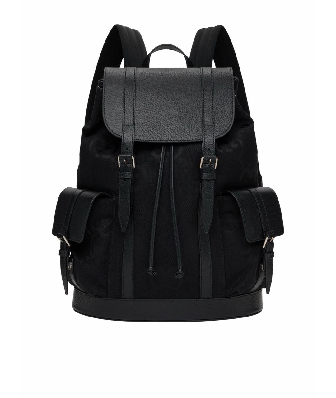 GUCCI Черный тканевый рюкзак, фото 1