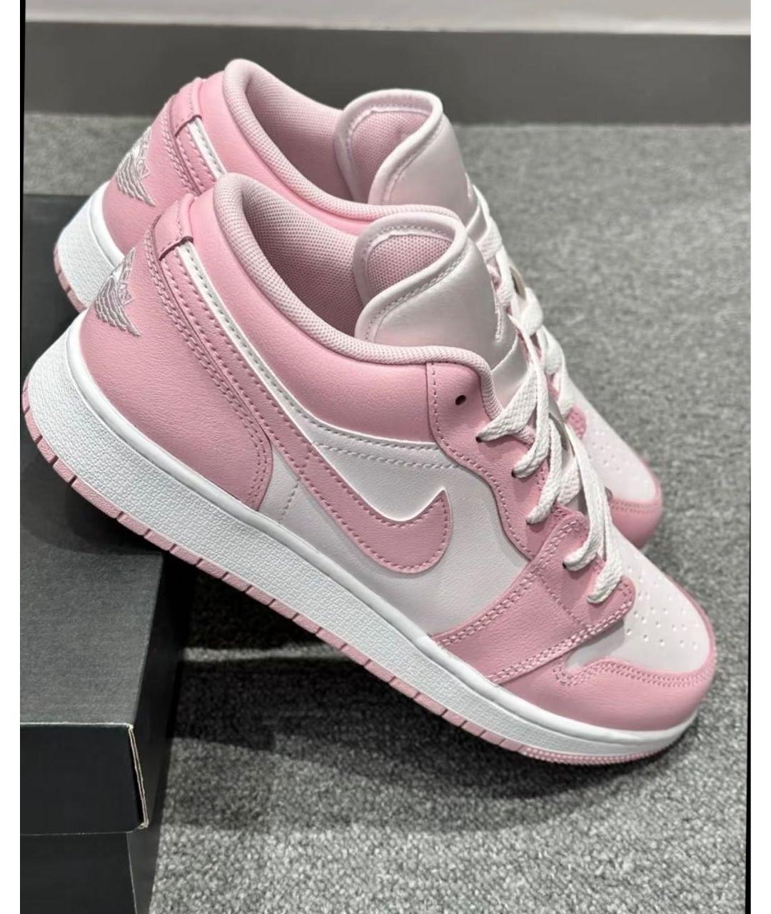 JORDAN Розовые кожаные кроссовки, фото 8