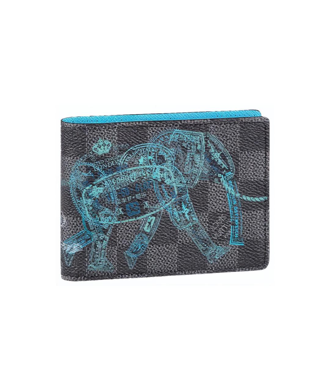 LOUIS VUITTON Синий кошелек, фото 6