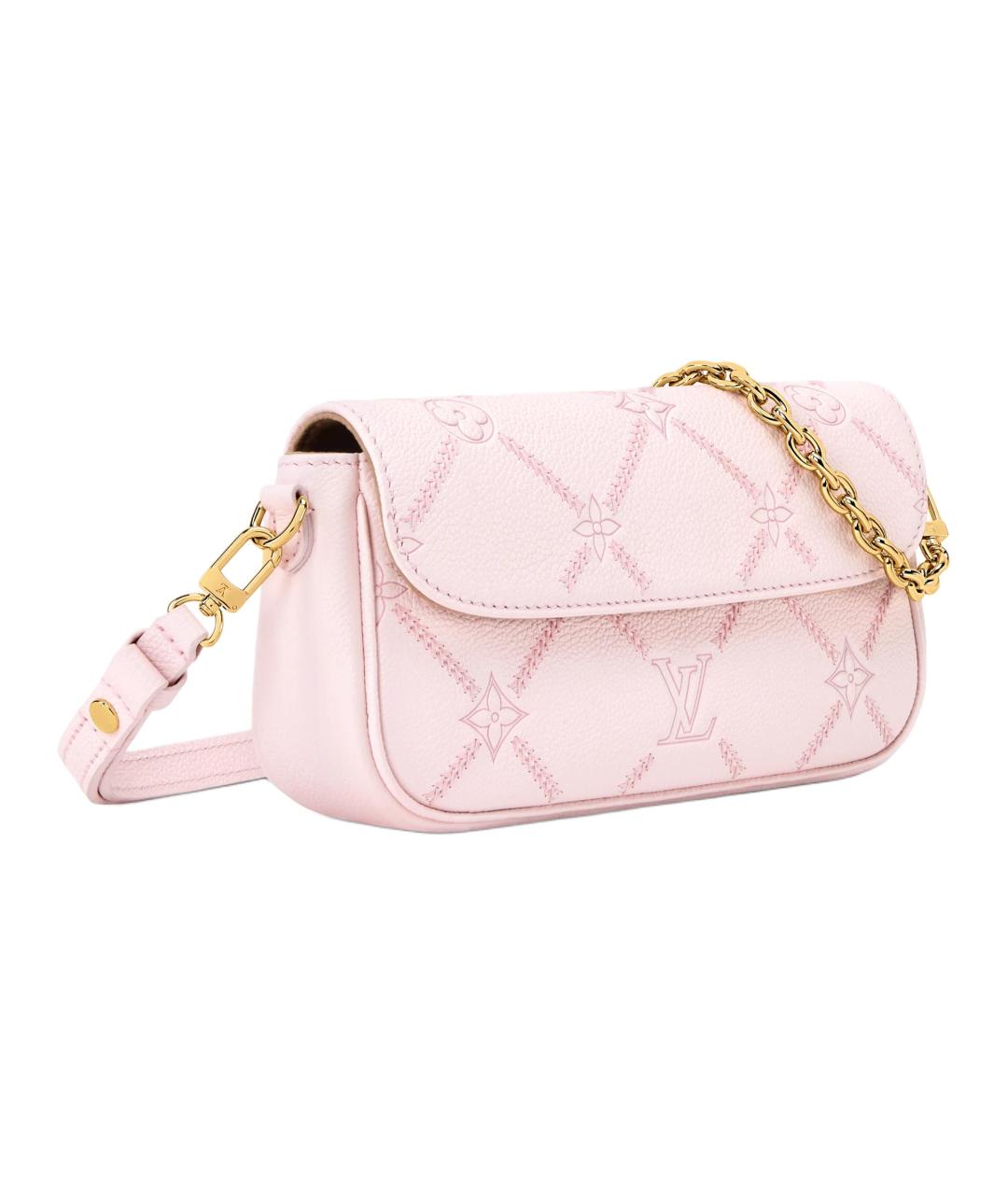 LOUIS VUITTON Розовая кожаная сумка через плечо, фото 2