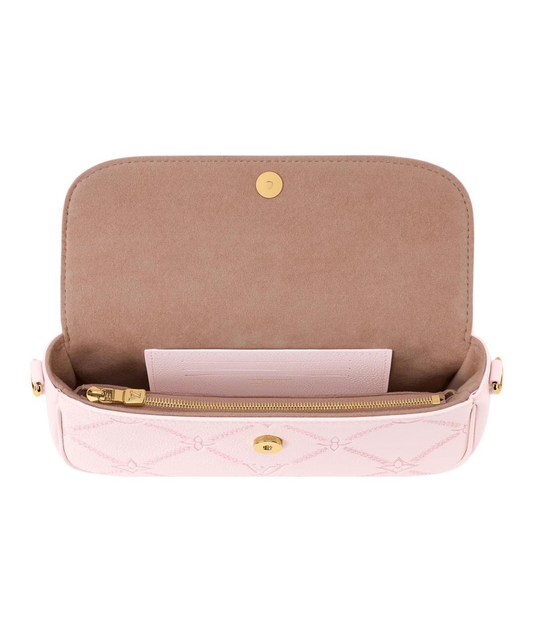 LOUIS VUITTON Розовая кожаная сумка через плечо, фото 4
