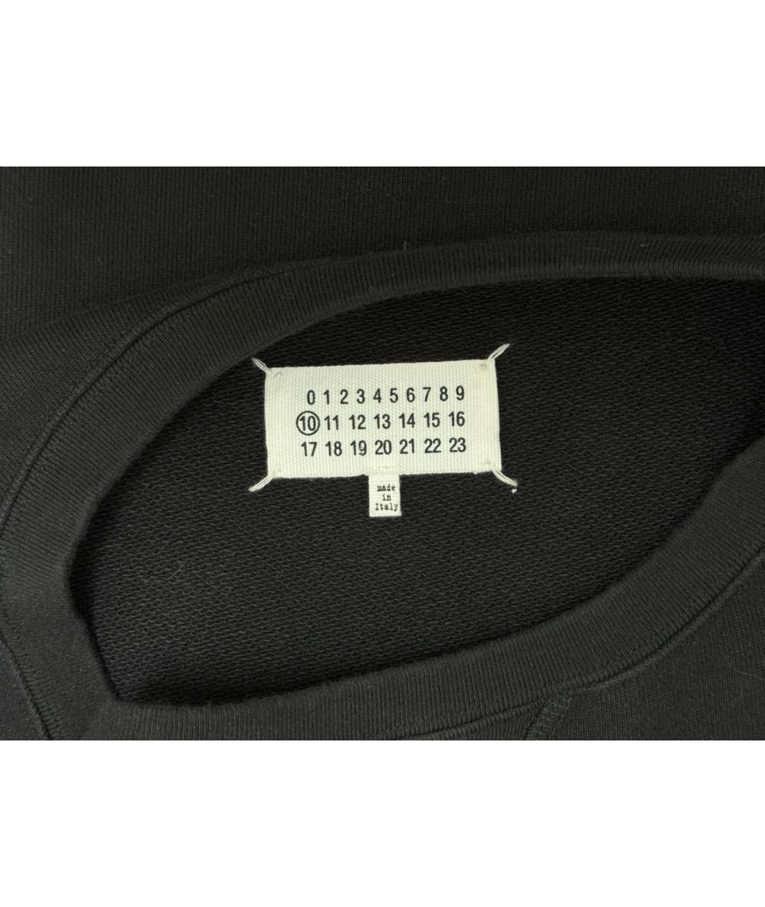 MAISON MARGIELA Черный хлопковый джемпер / свитер, фото 4