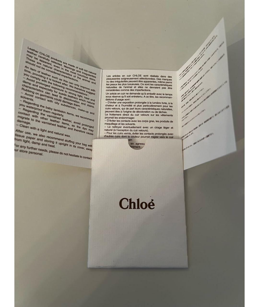 CHLOE Бордовая сумка тоут из лакированной кожи, фото 5