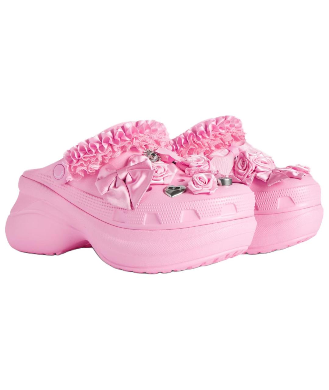 BALENCIAGA Розовые сабо, фото 4