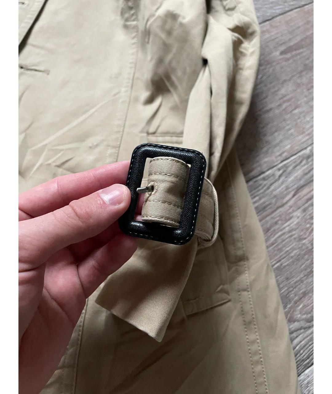 BURBERRY Коричневое хлопковое пальто, фото 8