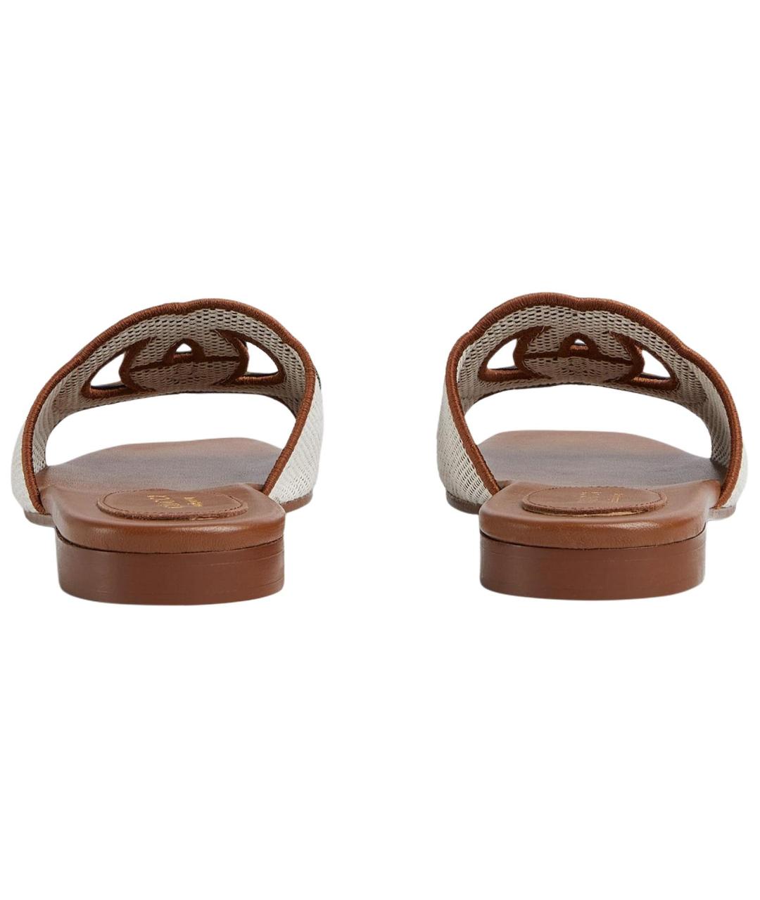 GUCCI Коричневые шлепанцы, фото 5