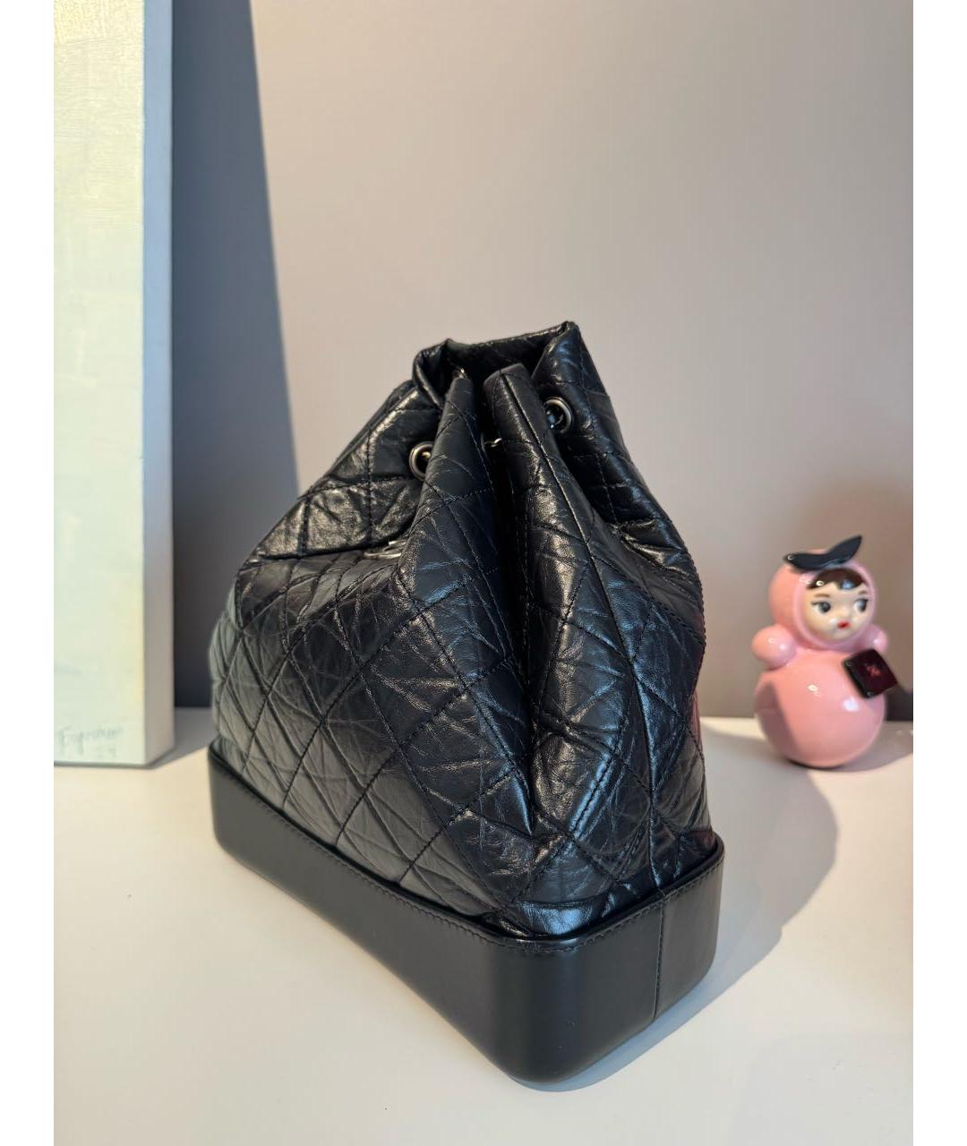 CHANEL Черный кожаный рюкзак, фото 2