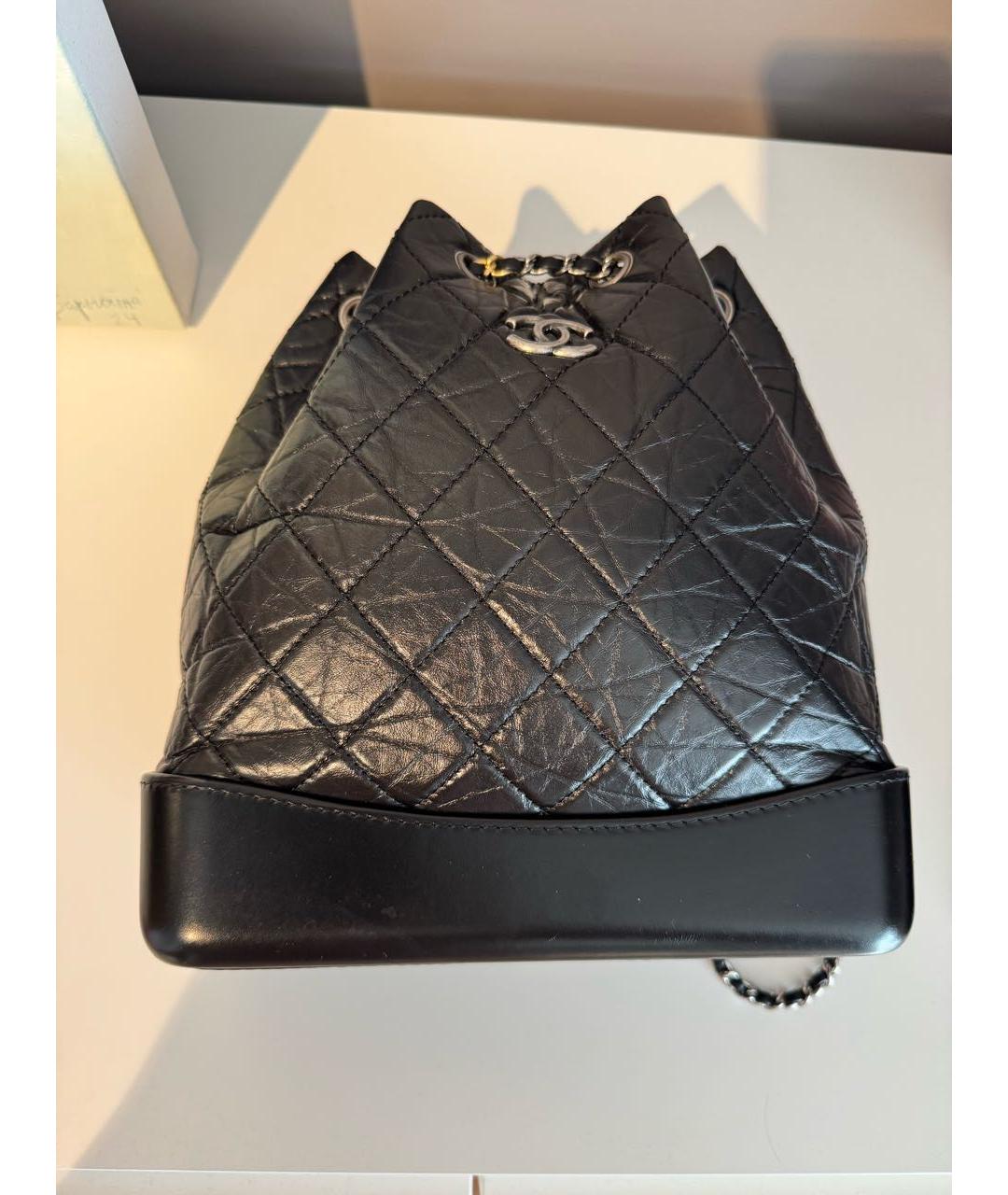 CHANEL Черный кожаный рюкзак, фото 5