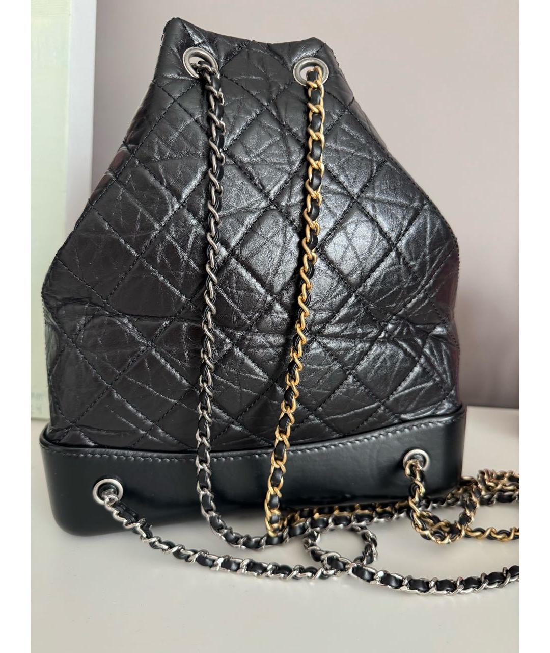 CHANEL Черный кожаный рюкзак, фото 3
