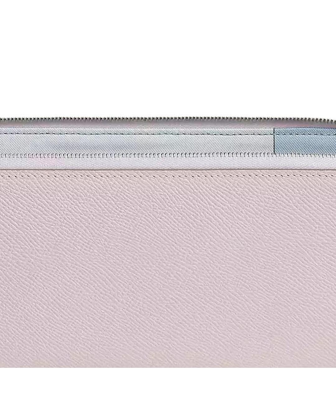 HERMES Розовый кожаный кошелек, фото 3