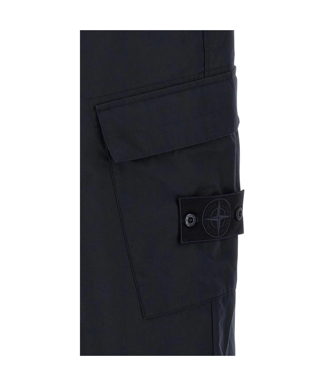 STONE ISLAND Синие брюки чинос, фото 4