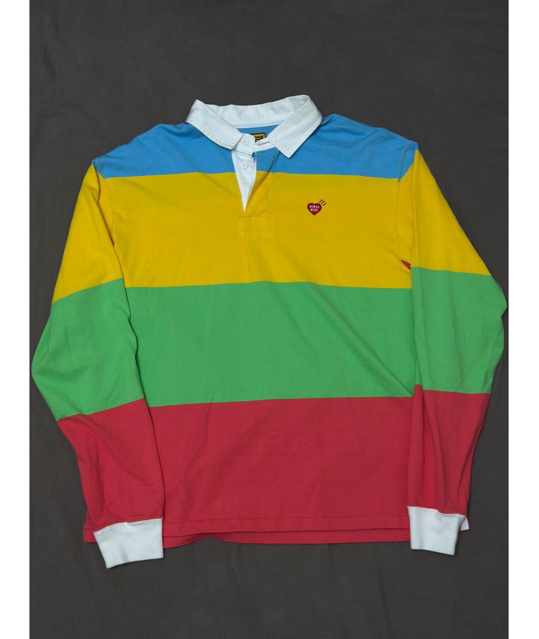 HUMAN MADE Мульти хлопковое поло с длинным рукавом, фото 5