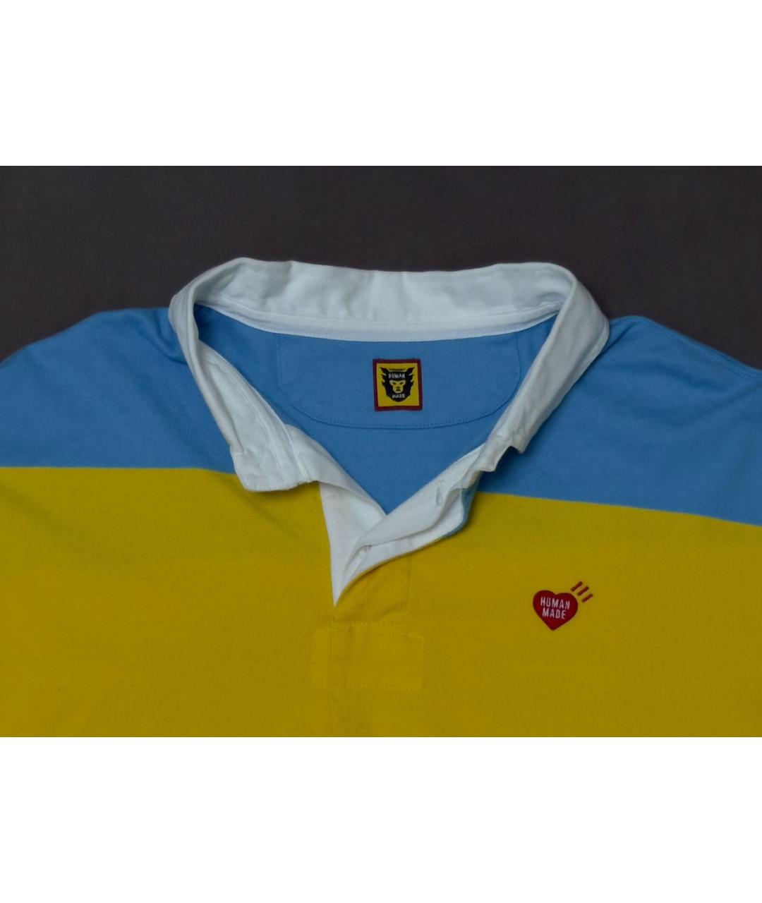 HUMAN MADE Мульти хлопковое поло с длинным рукавом, фото 3