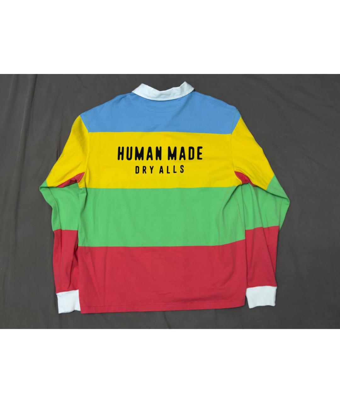 HUMAN MADE Мульти хлопковое поло с длинным рукавом, фото 2