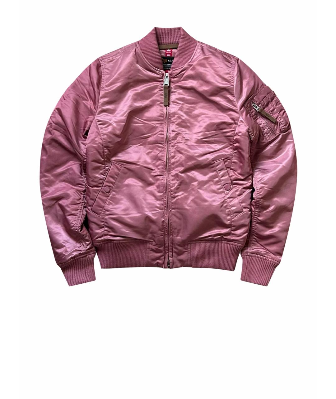 ALPHA INDUSTRIES Бордовая полиэстеровая куртка, фото 1