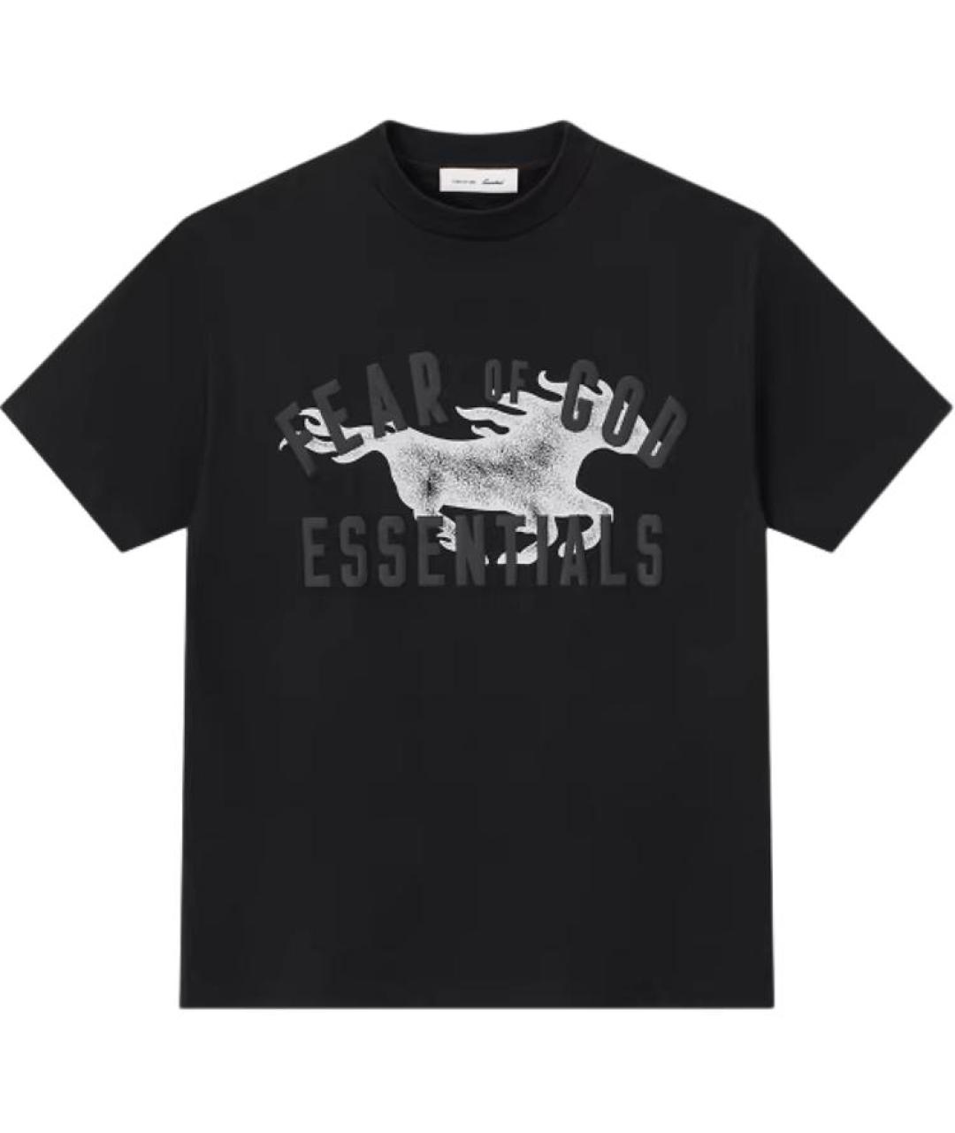 FEAR OF GOD ESSENTIALS Черная футболка, фото 1