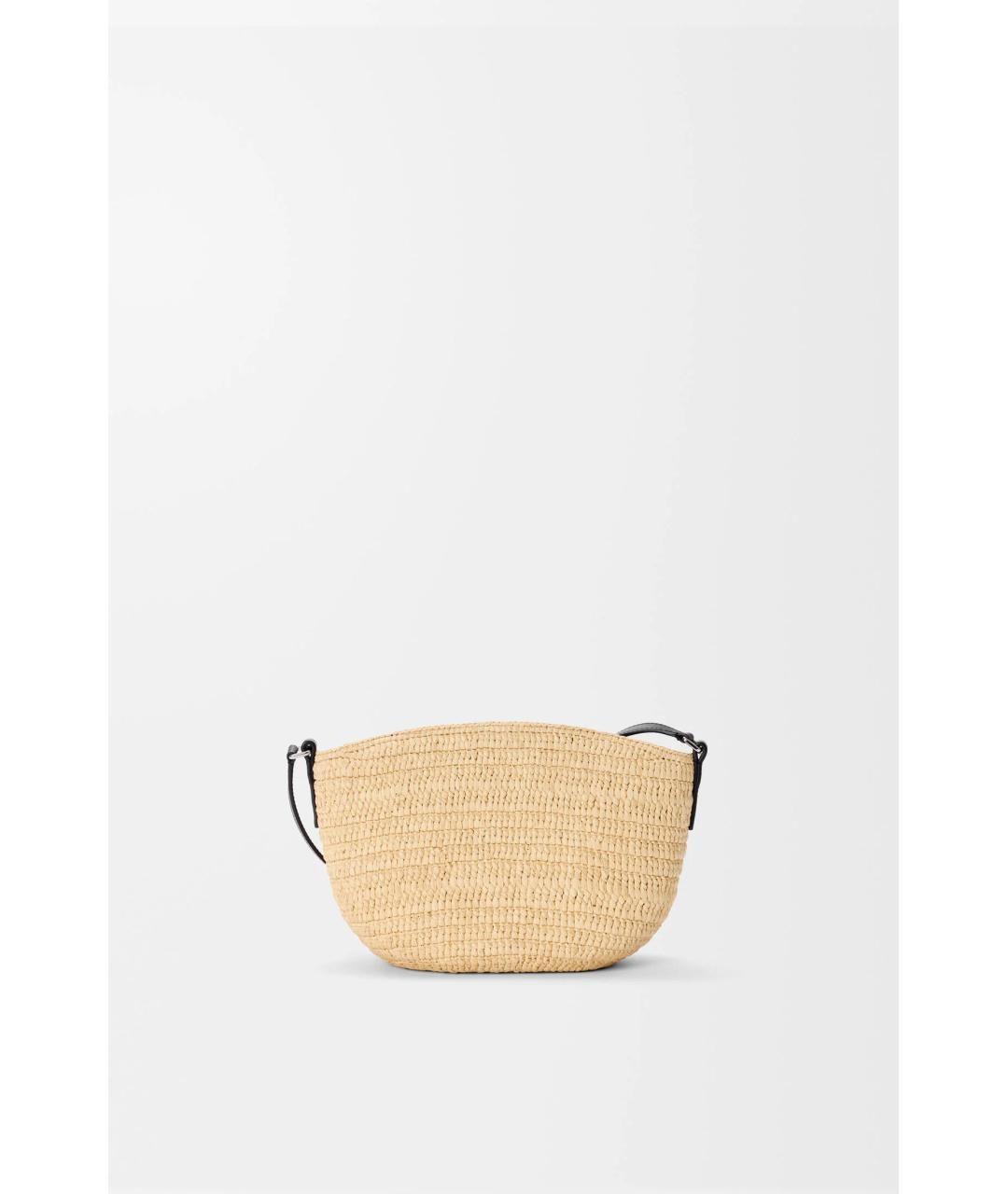 LOEWE Бежевая пелетеная сумка через плечо, фото 2