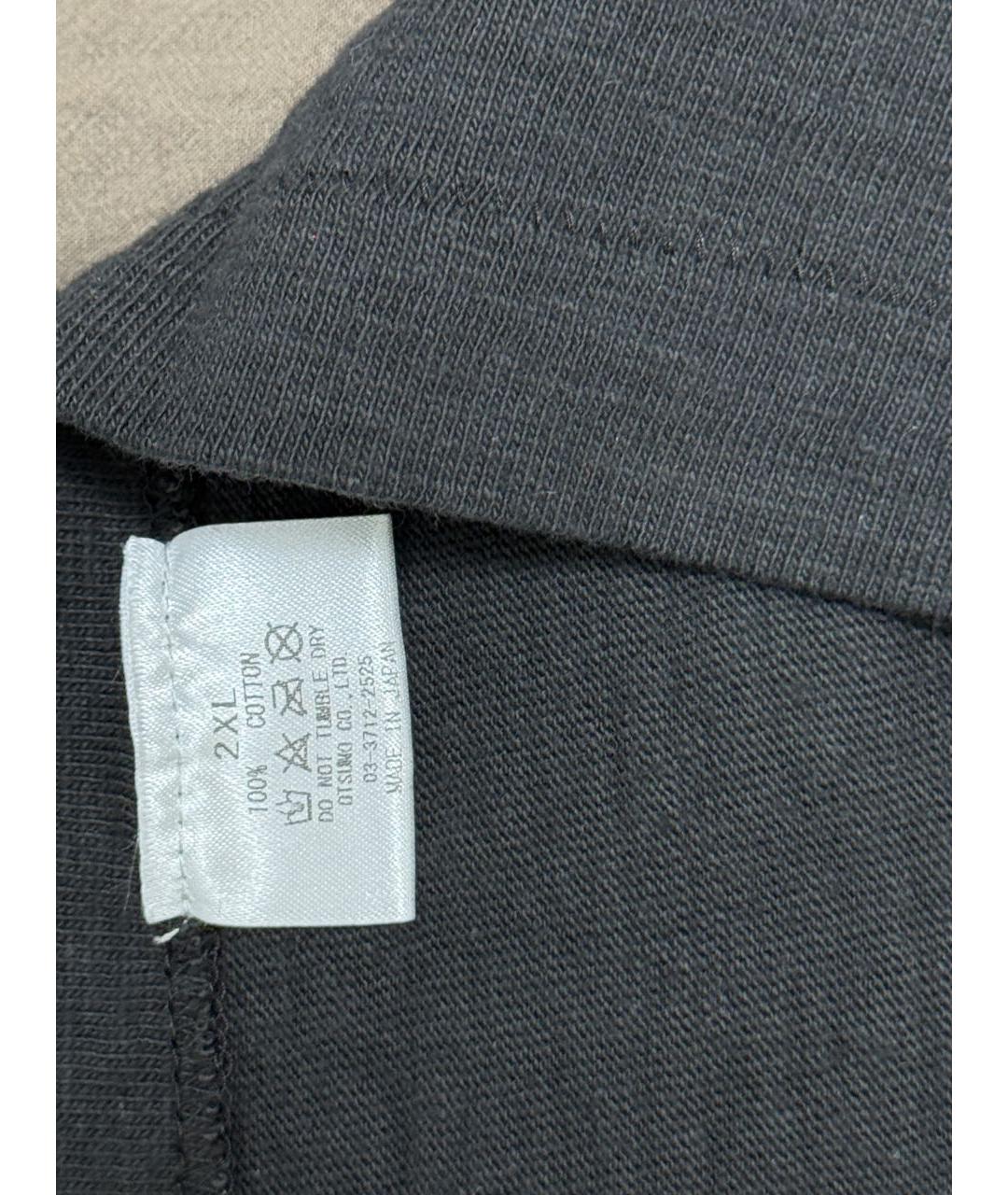 HUMAN MADE Черная хлопковая футболка, фото 4