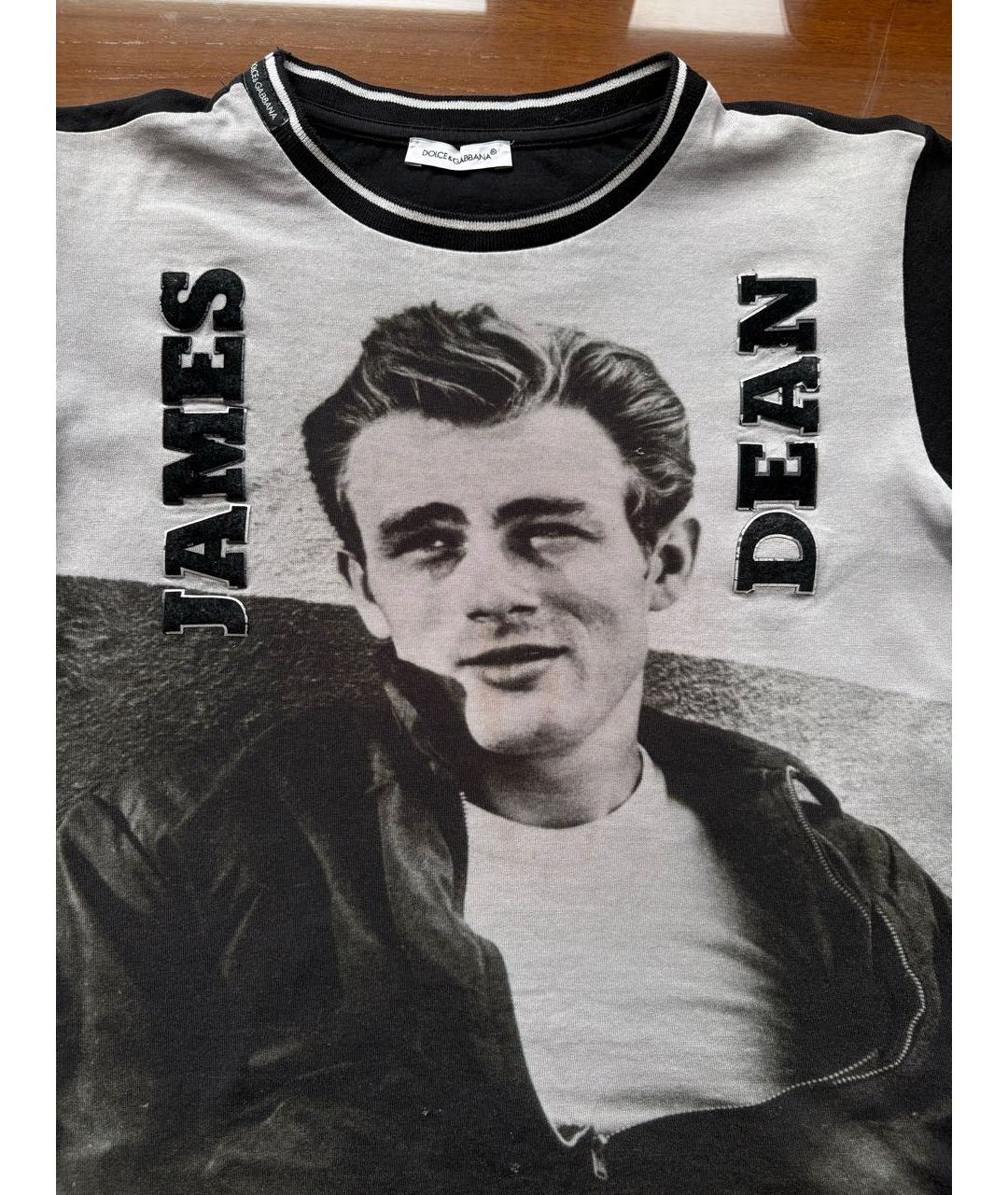 DOLCE&GABBANA Черная хлопковая детская футболка, фото 3