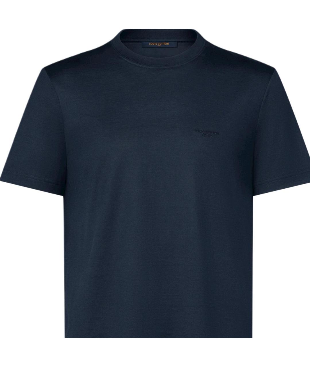 LOUIS VUITTON Темно-синяя футболка, фото 2