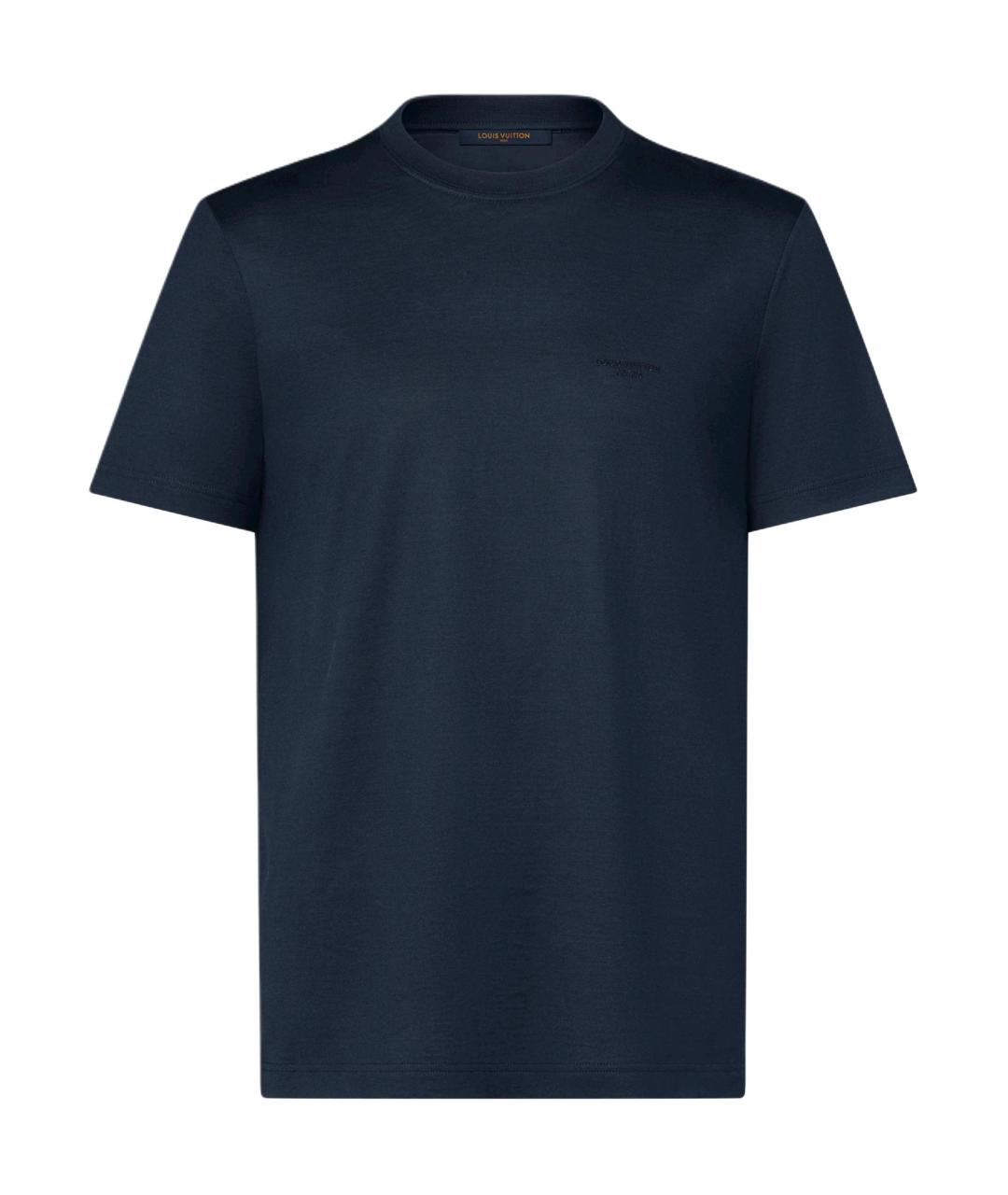 LOUIS VUITTON Темно-синяя футболка, фото 1