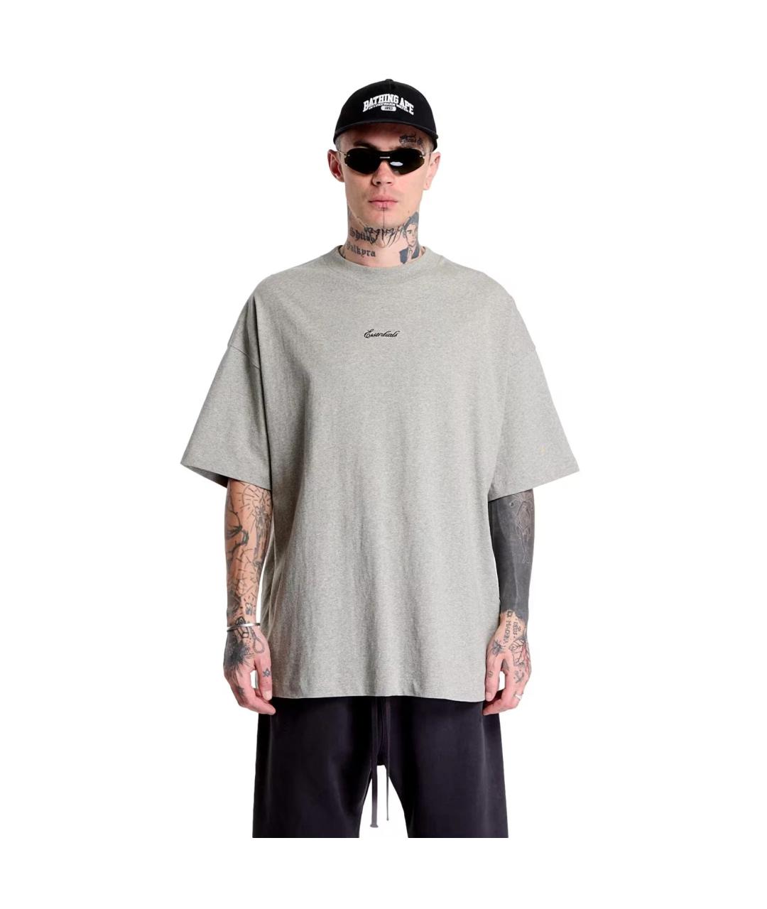 FEAR OF GOD ESSENTIALS Серая футболка, фото 4