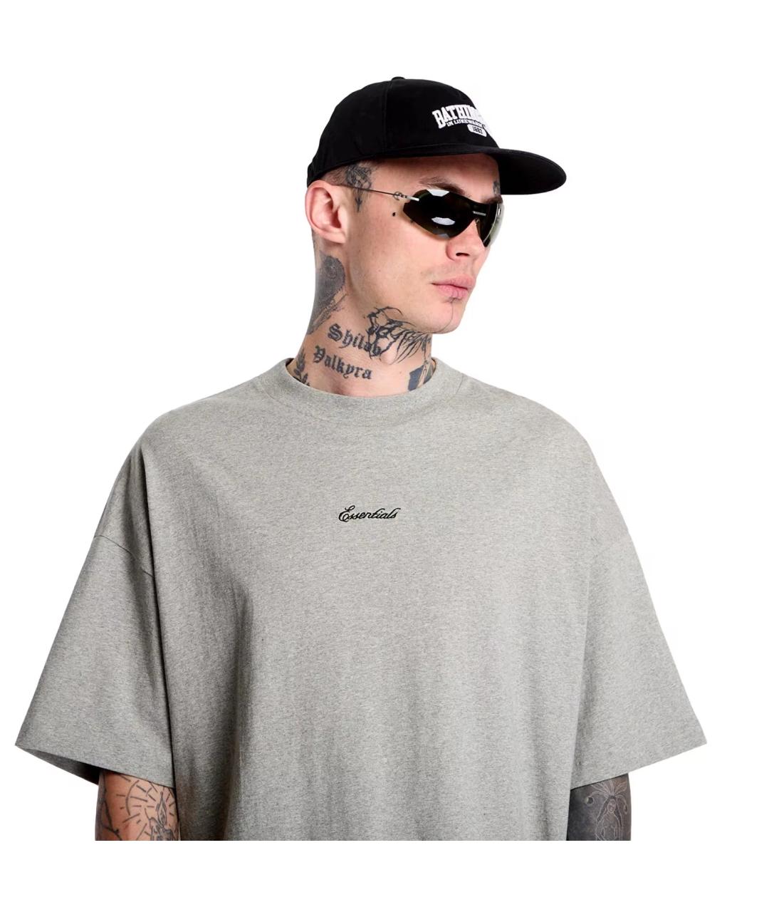 FEAR OF GOD ESSENTIALS Серая футболка, фото 3