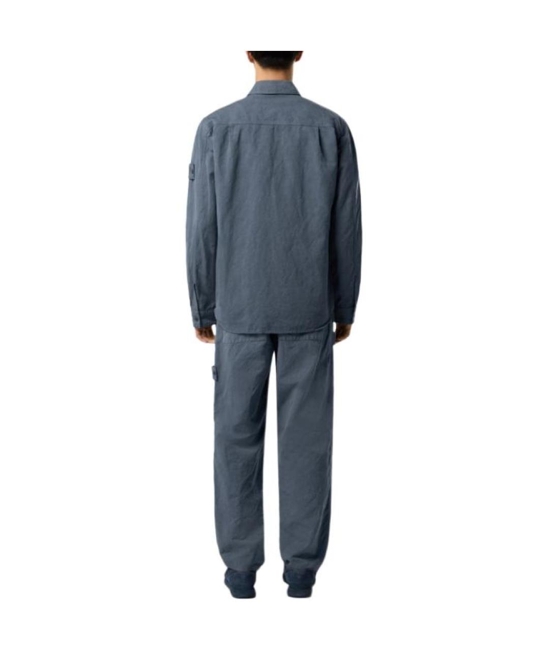 STONE ISLAND Синяя классическая рубашка, фото 4