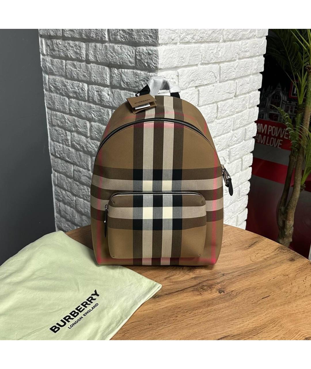 BURBERRY Коричневый рюкзак, фото 4