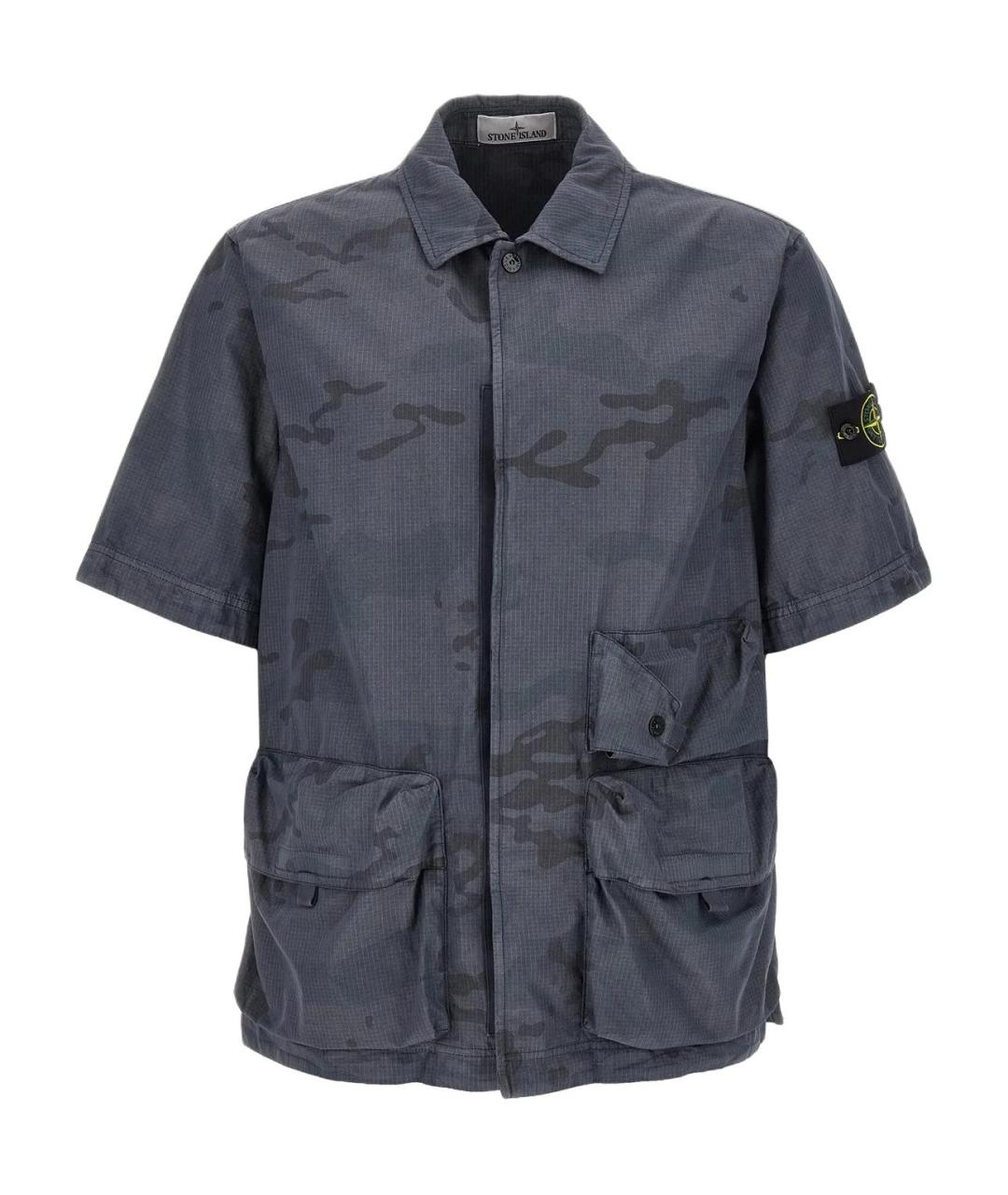 STONE ISLAND Синяя классическая рубашка, фото 1