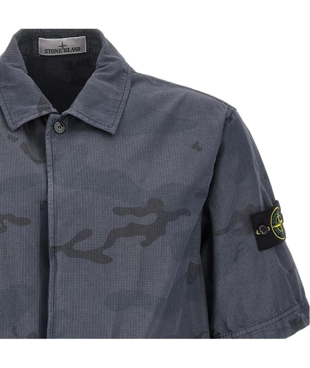 STONE ISLAND Синяя классическая рубашка, фото 3