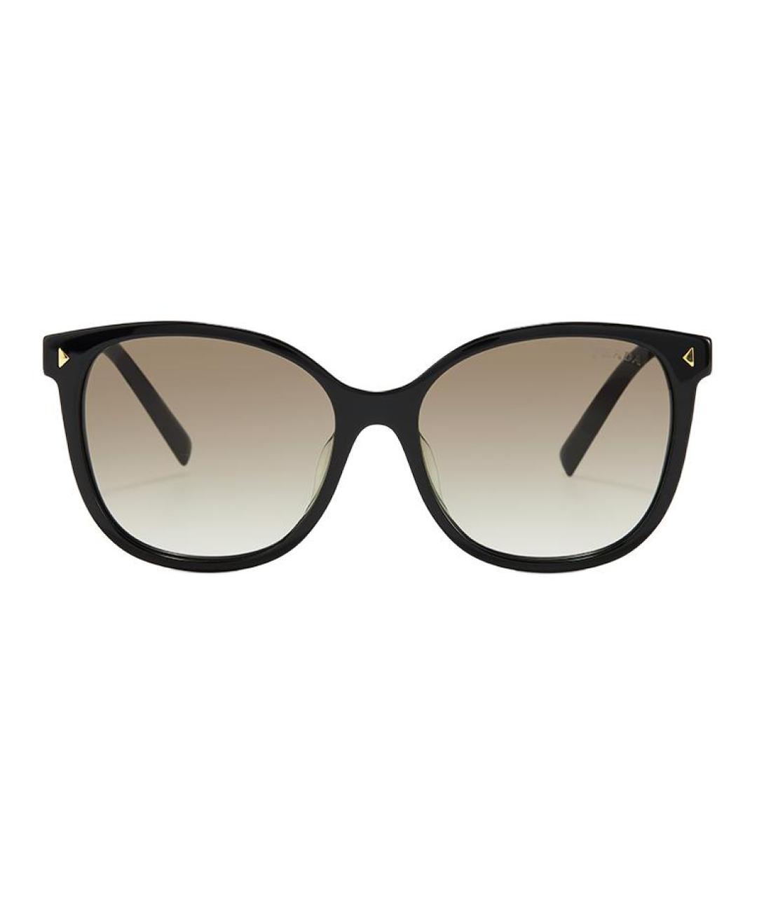 PRADA Черные пластиковые солнцезащитные очки, фото 2