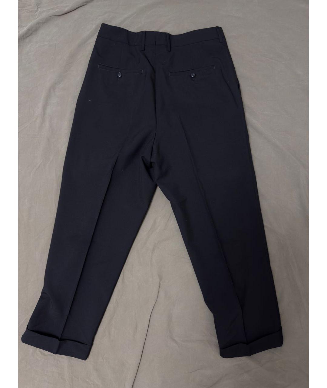 Ami Paris Черные хлопковые классические брюки, фото 2