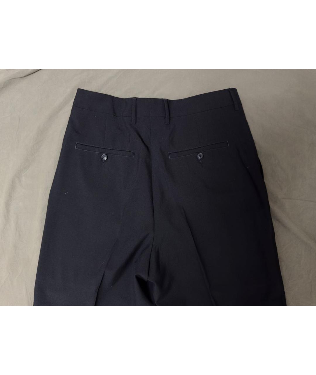 Ami Paris Черные хлопковые классические брюки, фото 4