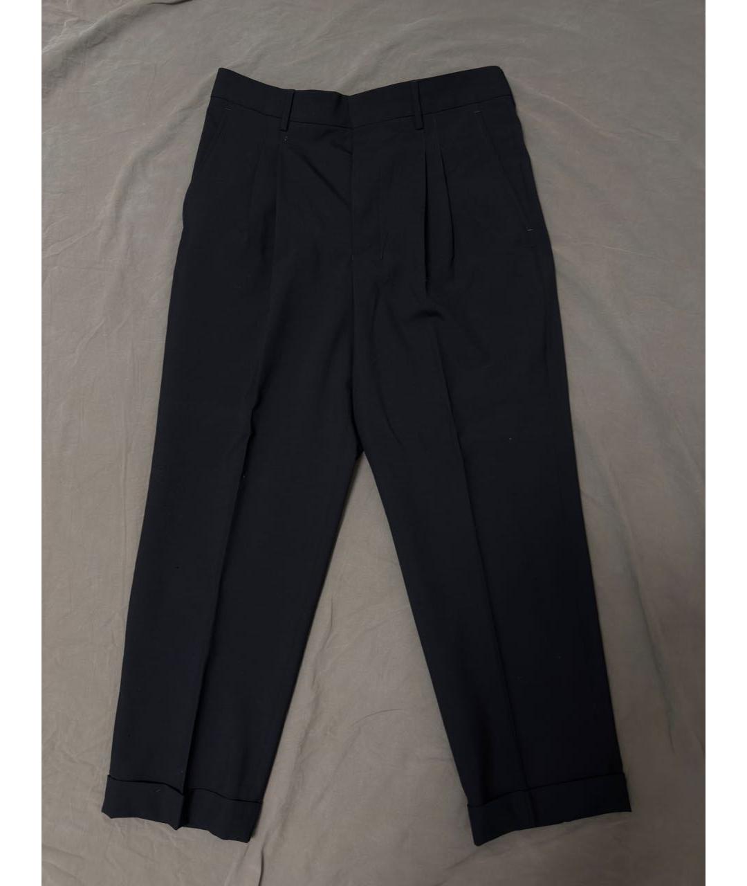 Ami Paris Черные хлопковые классические брюки, фото 5