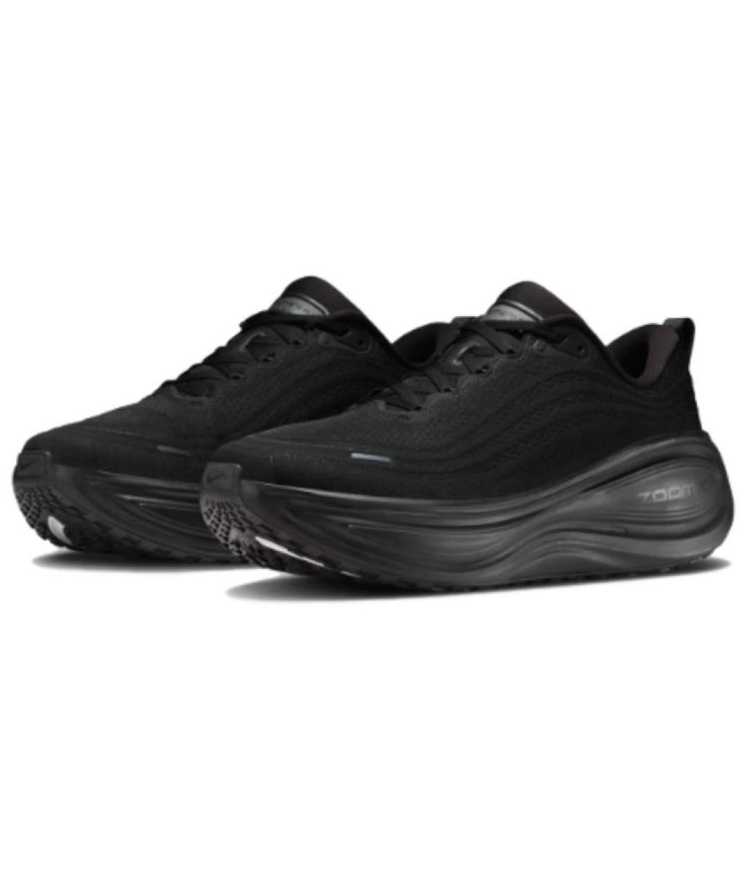 NIKE Черные текстильные низкие кроссовки / кеды, фото 3