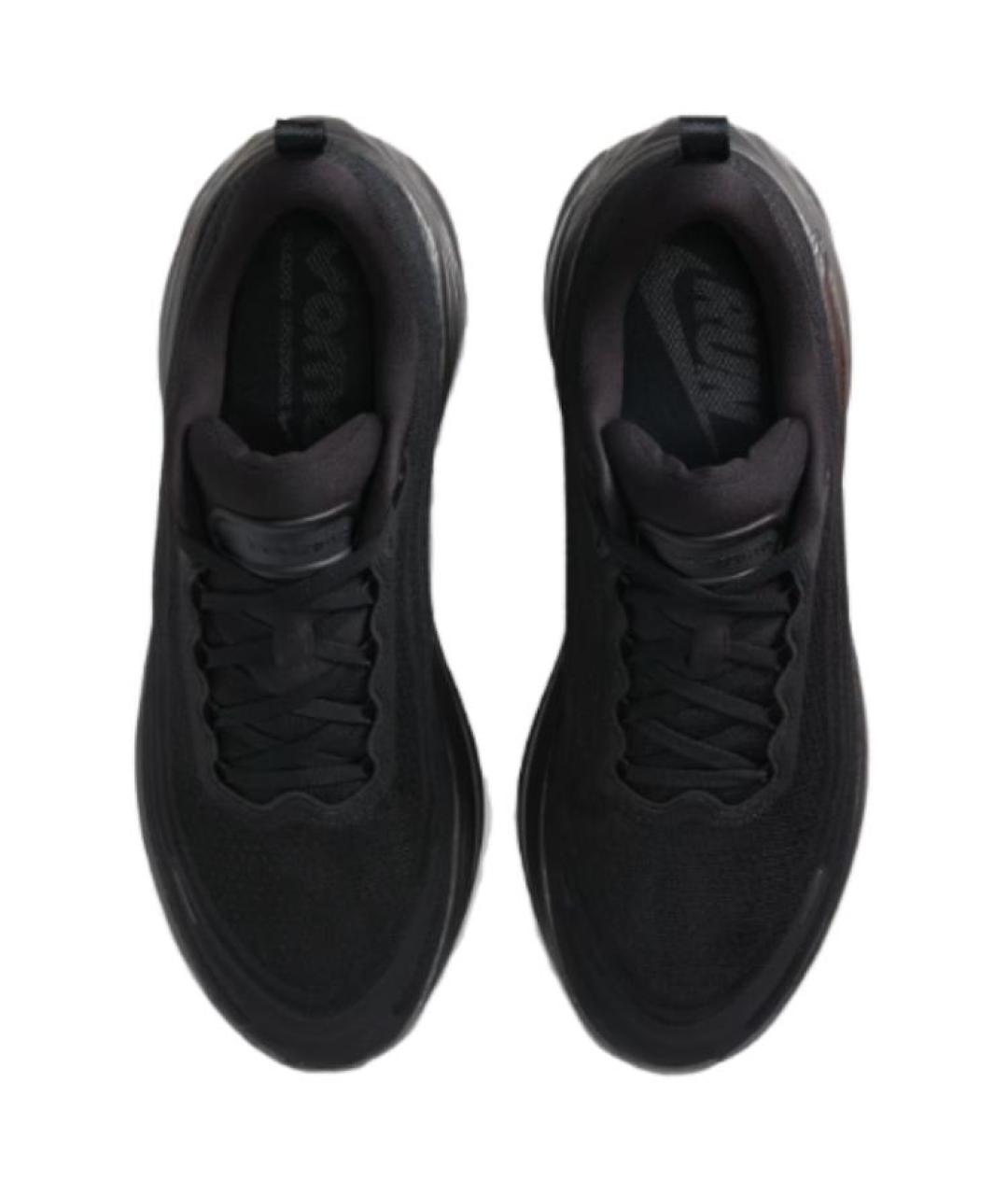 NIKE Черные текстильные низкие кроссовки / кеды, фото 4