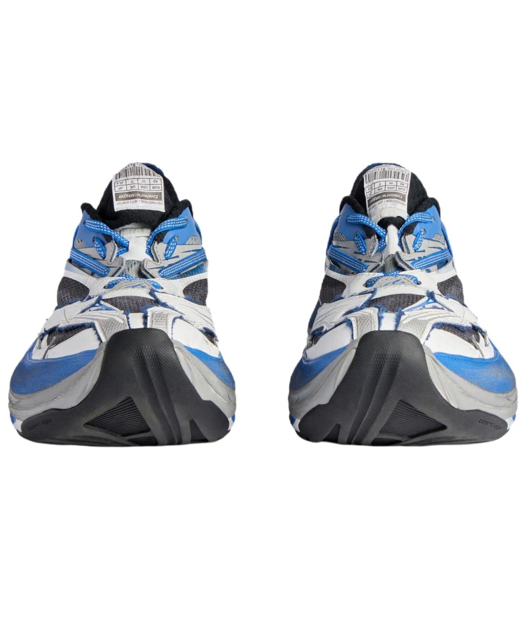 BALENCIAGA Синие низкие кроссовки / кеды, фото 4