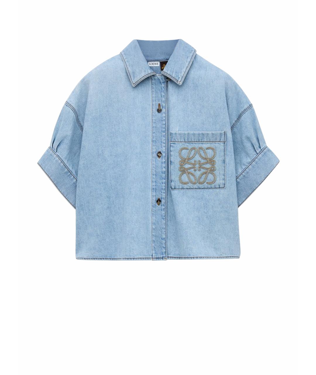 LOEWE Голубая деним рубашка, фото 1