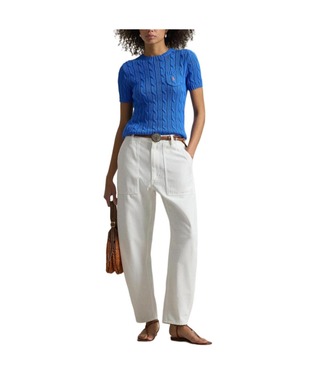 POLO RALPH LAUREN Голубой джемпер / свитер, фото 4