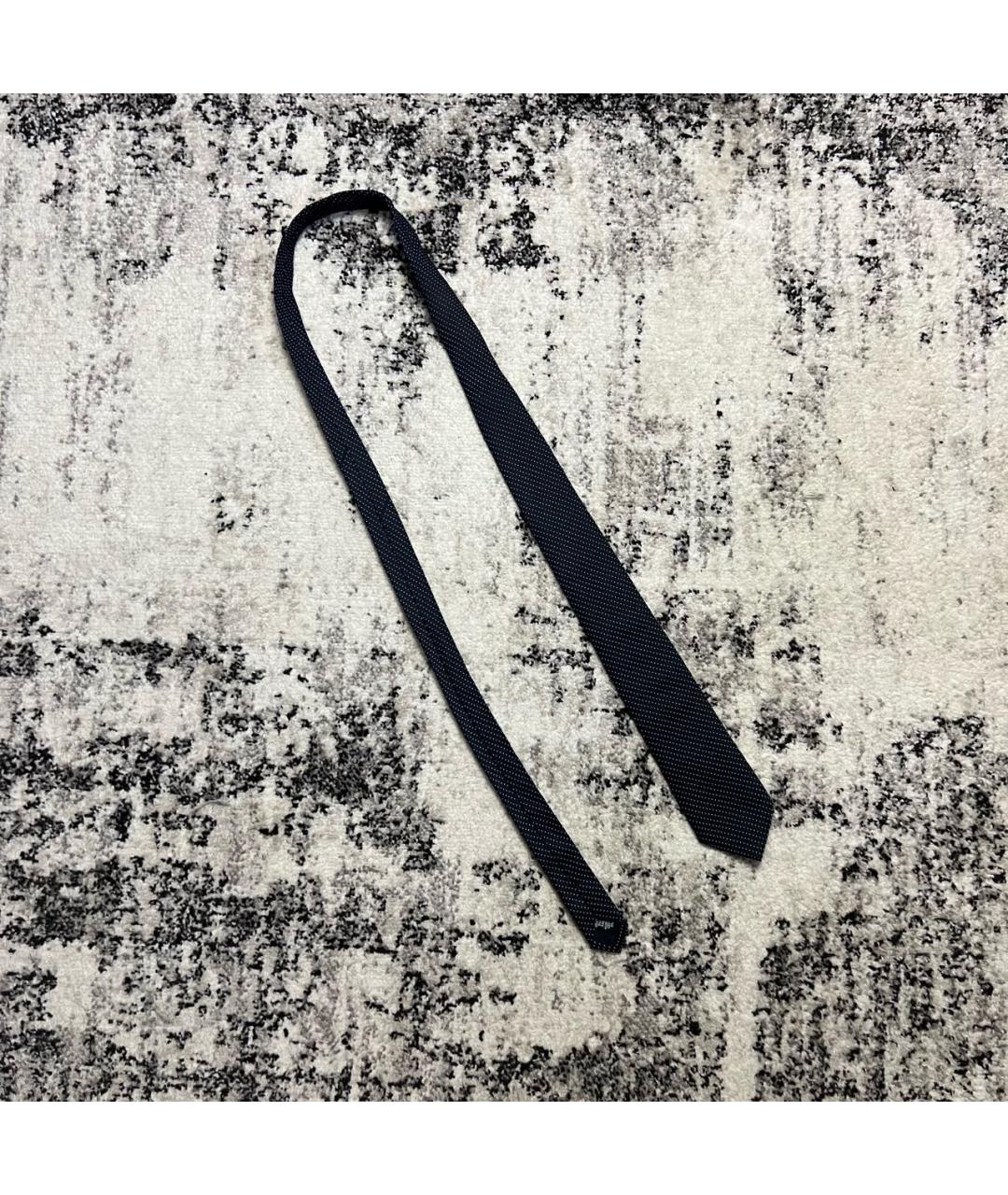 HUGO BOSS Черный шелковый галстук, фото 6