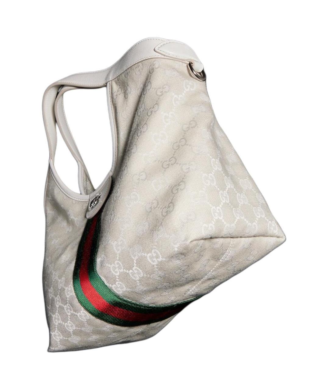 GUCCI Белая сумка тоут, фото 5