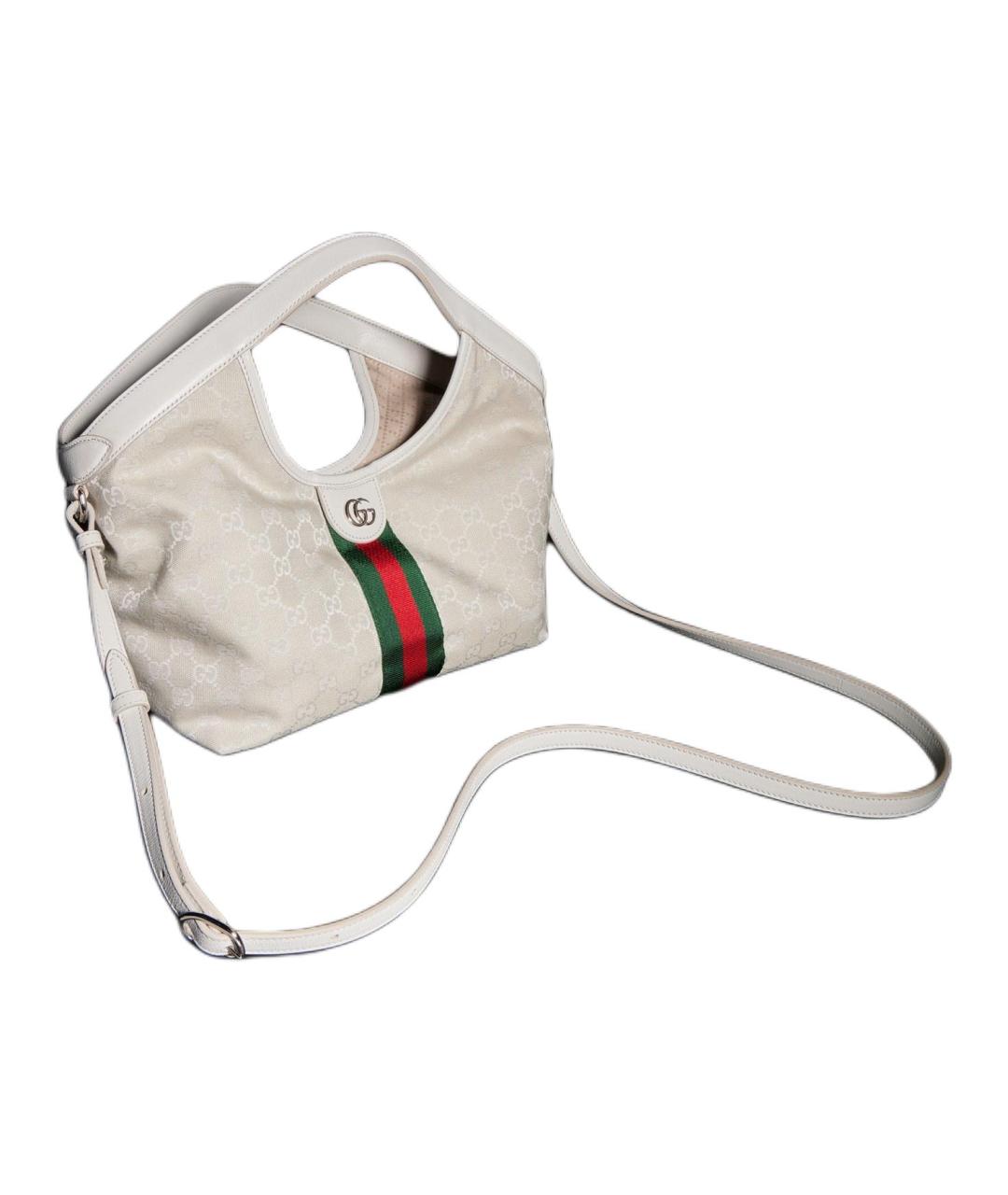 GUCCI Белая сумка тоут, фото 3