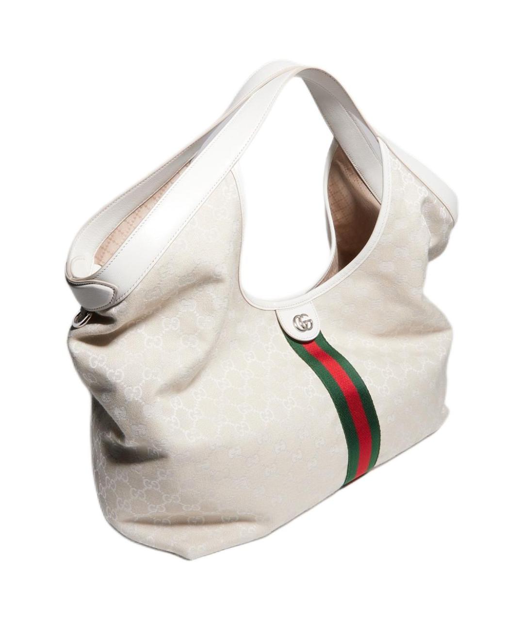 GUCCI Бежевая сумка с короткими ручками, фото 3