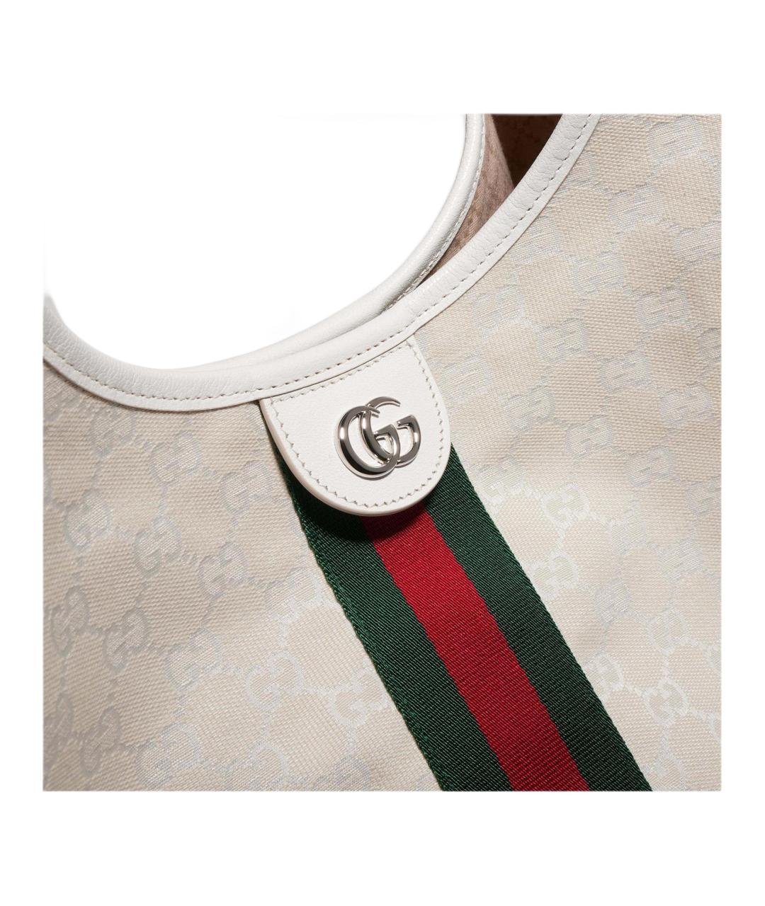 GUCCI Бежевая сумка с короткими ручками, фото 4